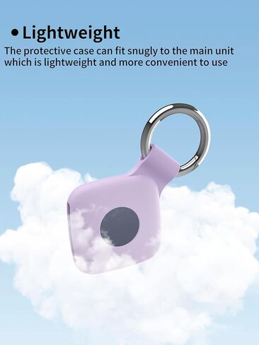 Case for UGREEN Tracker Tags - Superior Silicone Build, Shockproof & Anti - Slip. Fits Widely, Protects Against Scratches. Precise Cutouts Ensure Full Functionality.Purple(2 Pack). in Saudi Arabia