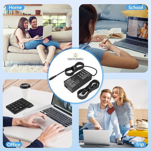محول تيار متردد لشاحن الكمبيوتر المحمول العالمي بقدرة 90 واط متوافق مع HP Lenovo Dell Acer Asus IBM Sony Gateway Fujitsu Notebook Ultrabook Chromebook Universal محول مع 17 نصيحة in Kuwait