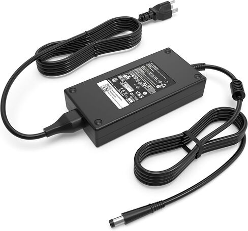 180W Power Adapter Compatible with Dell Dock WD25 WD15 WD19 WD19S WD19TB WD22TB4 SD25 D6000 TB15 TB16 K16A SD25TB4 Business Laptop Thunderbolt Docking Station Charger in Saudi Arabia