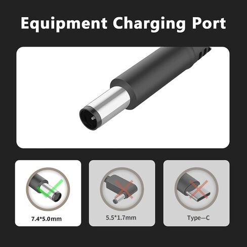 180W Power Adapter Compatible with Dell Dock WD25 WD15 WD19 WD19S WD19TB WD22TB4 SD25 D6000 TB15 TB16 K16A SD25TB4 Business Laptop Thunderbolt Docking Station Charger in Saudi Arabia