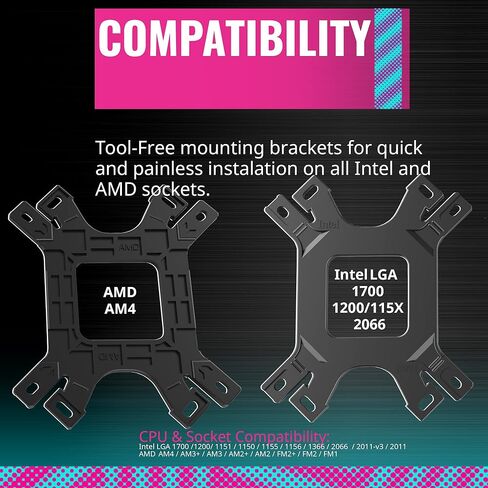 مبرد هواء وحدة المعالجة المركزية Cooler Master Hyper 212 EVO V2، حزمة SickleFlow 120 V2 ARGB، 4 أنابيب حرارية نحاسية للاتصال المباشر، مصابيح LED قابلة للتخصيص ARGB 3-Pin، مروحة PWM، لـ AMD Ryzen/Intel LGA1700/1200 in Saudi Arabia