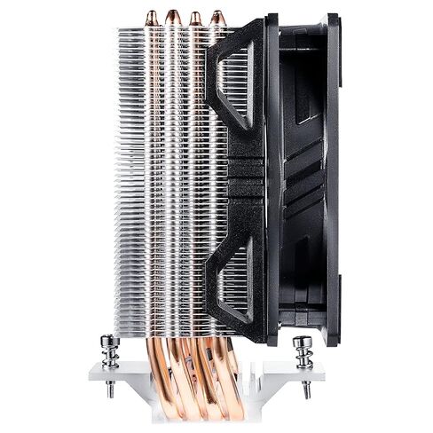 مبرد هواء وحدة المعالجة المركزية Cooler Master Hyper 212 EVO V2، حزمة SickleFlow 120 V2 ARGB، 4 أنابيب حرارية نحاسية للاتصال المباشر، مصابيح LED قابلة للتخصيص ARGB 3-Pin، مروحة PWM، لـ AMD Ryzen/Intel LGA1700/1200 in Saudi Arabia