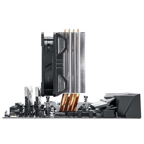 مبرد هواء وحدة المعالجة المركزية Cooler Master Hyper 212 EVO V2، حزمة SickleFlow 120 V2 ARGB، 4 أنابيب حرارية نحاسية للاتصال المباشر، مصابيح LED قابلة للتخصيص ARGB 3-Pin، مروحة PWM، لـ AMD Ryzen/Intel LGA1700/1200 in Saudi Arabia