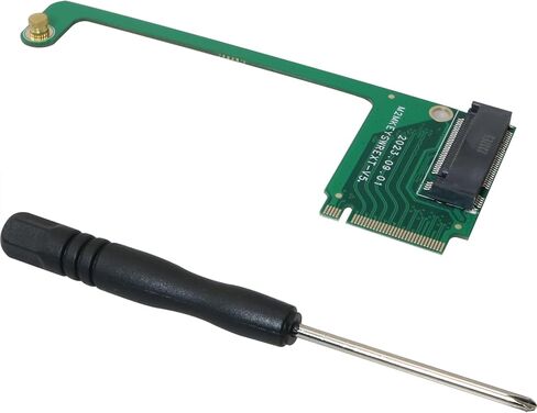 MEETOOT PCIe 4.0 M2 Adapter with Screwdriver Set 90 Degree 2230 to 2280mm SSD Upgrade Extension Adapter Electronics Computers Accessories in Saudi Arabia