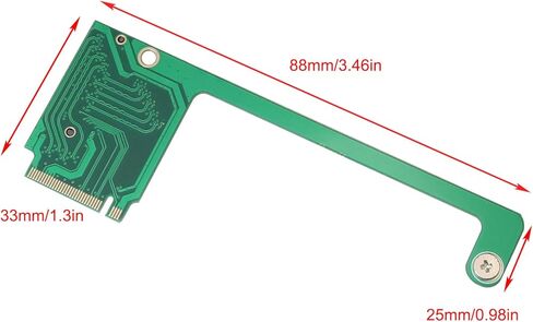 MEETOOT PCIe 4.0 M2 Adapter with Screwdriver Set 90 Degree 2230 to 2280mm SSD Upgrade Extension Adapter Electronics Computers Accessories in Saudi Arabia