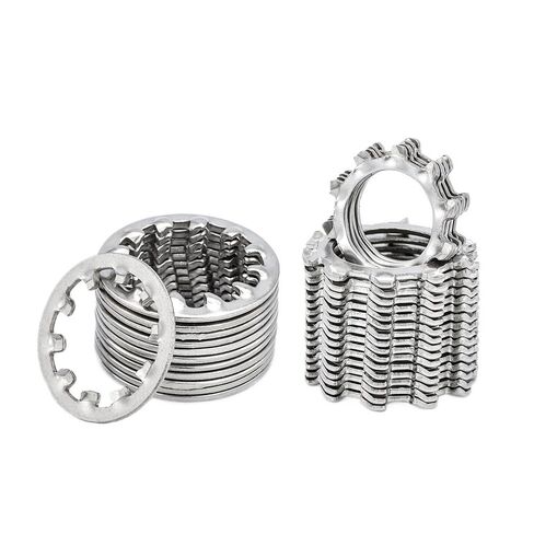 Washers,Flat Washer, Lock washers 50PCS M3 to M31 Serrated Washer Internal Toothed, Tooth Star Washers, Stainless Steel Gasket(M3.2) in Saudi Arabia