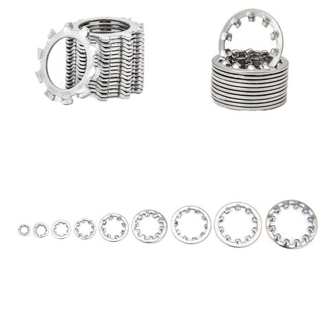 Washers,Flat Washer, Lock washers 50PCS M3 to M31 Serrated Washer Internal Toothed, Tooth Star Washers, Stainless Steel Gasket(M3.2) in Saudi Arabia