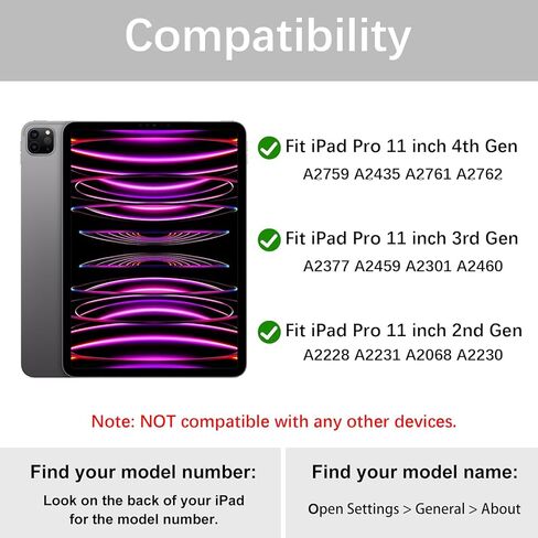 حافظة لجهاز iPad Pro 11 بوصة الجيل الرابع/الثالث/الثاني، غطاء ذكي خفيف الوزن ونحيف للنوم/الاستيقاظ التلقائي، حافظة خلفية ناعمة من مادة TPU مع حامل قلم لجهاز iPad Pro 11" 2022/2021/2020، ماتشا جرين in Kuwait