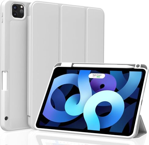 حافظة لجهاز iPad Pro 11 بوصة الجيل الرابع/الثالث/الثاني، غطاء ذكي خفيف الوزن ونحيف للنوم/الاستيقاظ التلقائي، حافظة خلفية ناعمة من مادة TPU مع حامل قلم لجهاز iPad Pro 11" 2022/2021/2020، ماتشا جرين in Kuwait