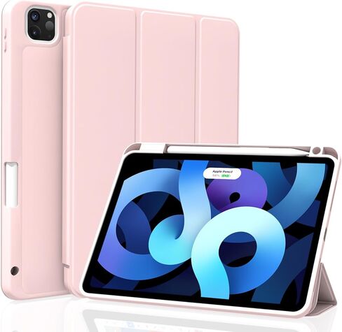 حافظة لجهاز iPad Pro 11 بوصة الجيل الرابع/الثالث/الثاني، غطاء ذكي خفيف الوزن ونحيف للنوم/الاستيقاظ التلقائي، حافظة خلفية ناعمة من مادة TPU مع حامل قلم لجهاز iPad Pro 11" 2022/2021/2020، ماتشا جرين in Kuwait