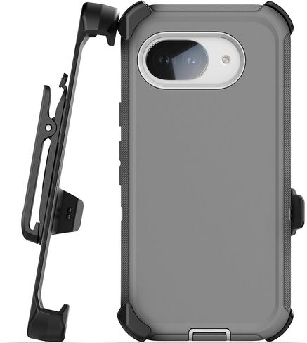 Encased for Google Pixel 10a Case with Belt Clip, Ranger Series, Shockproof Full Coverage Holster Case with Screen Protector (Compatible with PixelSnap) Black in Saudi Arabia