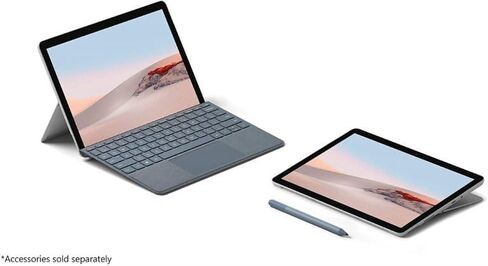 كمبيوتر لوحي Microsoft Surface Go 2، كمبيوتر محمول 10.5 بوصة قابل للفصل 2 في 1، Intel Pentium Gold 4425Y، ذاكرة الوصول العشوائي 4 جيجا، 64 جيجا eMMC، Full HD (1920x1280)، Windows 11 Pro (متجدد) in Saudi Arabia