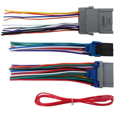 Xspeedonline Aftermarket Radio Wiring Harness Kit - Male Female Plug, 12V Power Red Wire, Fit for Chevrolet Silverado 2007 Classic Models ONLY in Saudi Arabia