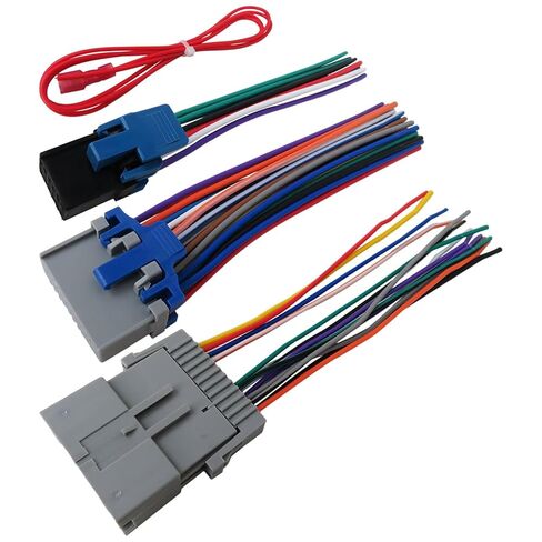 Xspeedonline Aftermarket Radio Wiring Harness Kit - Male Female Plug, 12V Power Red Wire, Fit for Chevrolet Silverado 2007 Classic Models ONLY in Saudi Arabia