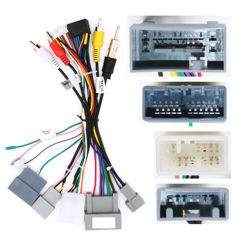 16pin Car Radio Stereo Power Retrofit Wiring Harness fits for Honda CRV 2010-2013 2.4L with Big screeen High Trim Level, Support Factory Navigation, OEM Backup Camera, Steering Wheel Control and USB in Saudi Arabia