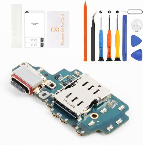 مجموعة استبدال لوحة منفذ الشحن لهاتف Samsung Galaxy S24 Ultra SM-S928U S928U1 S928B S928W USB-C شاحن قاعدة توصيل PCB USB مع أدوات (6.8 بوصة بدون كابل) in Saudi Arabia