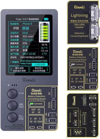Qianli 3 في 1 iCopy Plus 2.1 لهاتف iPhone 7/8/8P/X/XR/XS/XSMAX/11 Pro Max LCD/مبرمج نقل EEPROM وبطارية/لوحة إضاءة in Kuwait