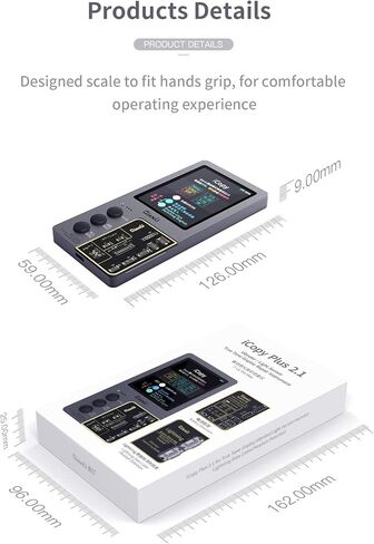 Qianli 3 في 1 iCopy Plus 2.1 لهاتف iPhone 7/8/8P/X/XR/XS/XSMAX/11 Pro Max LCD/مبرمج نقل EEPROM وبطارية/لوحة إضاءة in Kuwait