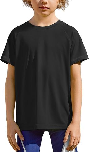 Arshiner Boys UPF 50+ Rash Guard قمصان سباحة قصيرة الأكمام سريعة الجفاف للحماية من الأشعة فوق البنفسجية قميص الشمس للبنين والبنات in Saudi Arabia
