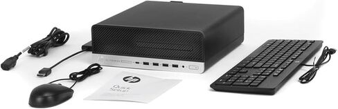 كمبيوتر مكتبي HP EliteDesk 800 G4 SFF Win11 Pro، Intel Quad Core i5-8500، ذاكرة الوصول العشوائي DDR4 سعة 32 جيجابايت، SSD 512 جيجابايت، DisplayPort، RJ-45، WiFi، بلوتوث (متجدد) in Kuwait
