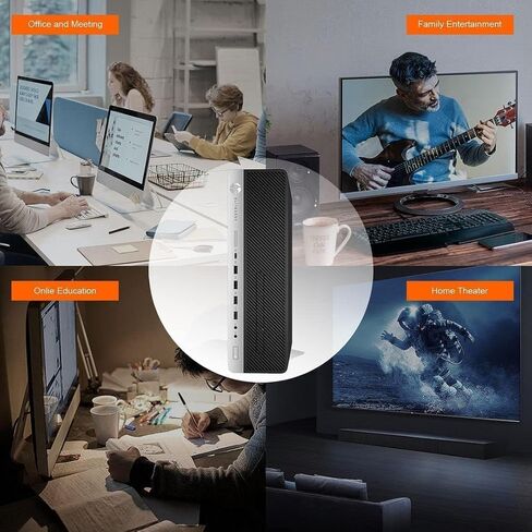 كمبيوتر مكتبي HP EliteDesk 800 G4 SFF Win11 Pro، Intel Quad Core i5-8500، ذاكرة الوصول العشوائي DDR4 سعة 32 جيجابايت، SSD 512 جيجابايت، DisplayPort، RJ-45، WiFi، بلوتوث (متجدد) in Kuwait