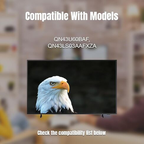 أرجل حامل تلفزيون بديلة تناسب سامسونج 43 بوصة BN63-19495A، متوافقة مع سلسلة QLED QN43U60BAF QN43LS03AAFXZA، قاعدة قاعدة تركيب بدون أدوات in Saudi Arabia