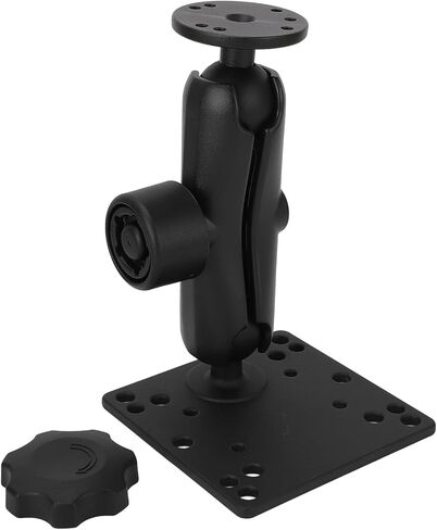 Qinlorgo Heavy Duty Double Ball Mount, Aluminum Alloy Multi Angle Socket Arm with Round Knob Anti Theft Design, for Tablets Phones Fish Finders Smart Agricultural Machinery Medical in Saudi Arabia