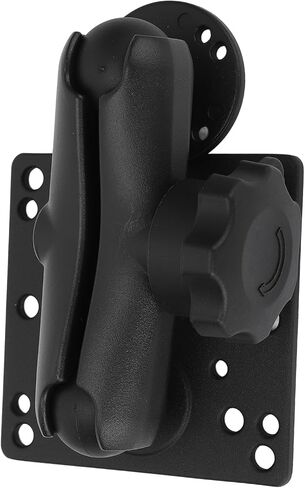 Qinlorgo Heavy Duty Double Ball Mount, Aluminum Alloy Multi Angle Socket Arm with Round Knob Anti Theft Design, for Tablets Phones Fish Finders Smart Agricultural Machinery Medical in Saudi Arabia