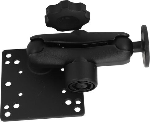 Qinlorgo Heavy Duty Double Ball Mount, Aluminum Alloy Multi Angle Socket Arm with Round Knob Anti Theft Design, for Tablets Phones Fish Finders Smart Agricultural Machinery Medical in Saudi Arabia