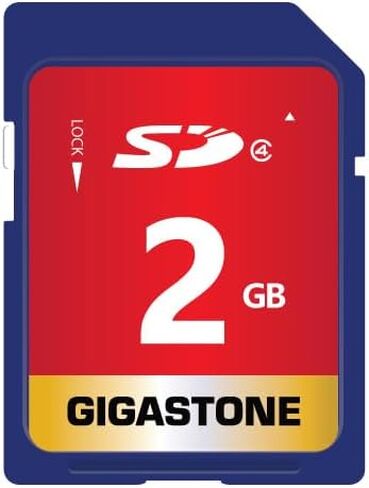 بطاقة ذاكرة GIGASTONE سعة 2 جيجابايت فئة 4 لملفات صوت وموسيقى وفيديو وكاميرا DSLR ومسجل كاميرا فيديو DSC، مع حافظة صغيرة واحدة in Saudi Arabia