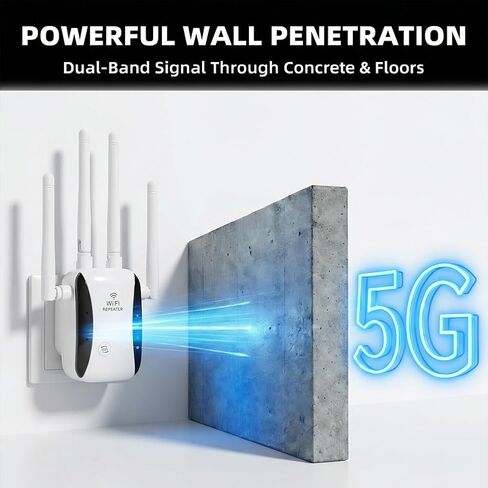WiFi Repeater for Home, Wirelees WiFi Signal Booster, Wide Cover Internet Extender, Stable Portable Signal Amplifier in Saudi Arabia