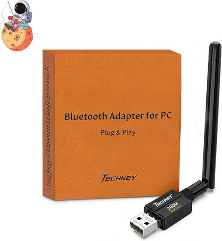 محول USB Bluetooth 6.0 لأجهزة الكمبيوتر المكتبية: قم بتوصيل وتشغيل دونجل لاسلكي طويل المدى 600 قدم V 1.1 مع هوائي 5dBi لأجهزة الكمبيوتر المحمول Windows 11/10/8.1 زوج من سماعات الرأس/سماعة الرأس/مكبر الصوت/الماوس/لوحة المفاتيح/الطابعة in Kuwait