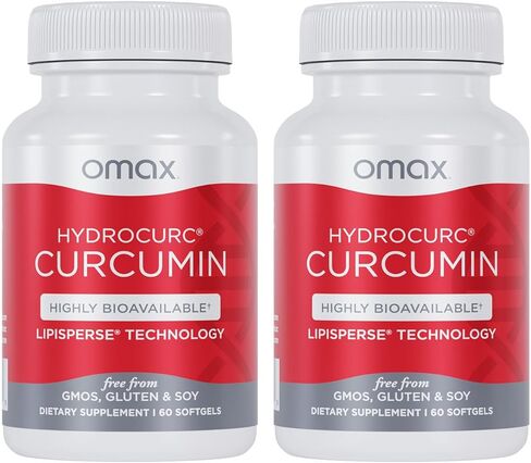 3 Pack HydroCurc Turmeric Curcumin Softgels, Highly Bioavailable MCT Oil Nanoparticle for Potency & Absorption, Joint Health, 180 Softgels in Saudi Arabia