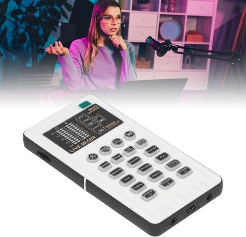 Voice Changer, Portable Voice Changer, 9 Effects, 8 Sound Modes, Gaming, Compatible with Mobile Phone Computer, Plug and Play in Kuwait