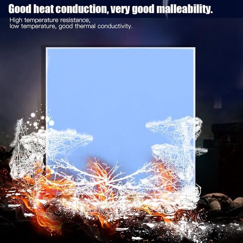 Kadimendium Thermal Conductivity Thermal Pads Customizable Heat Conduction for Electronics Projects Suitable for DIY Enthusiasts Silicon Blue 100x100x3mm in Saudi Arabia