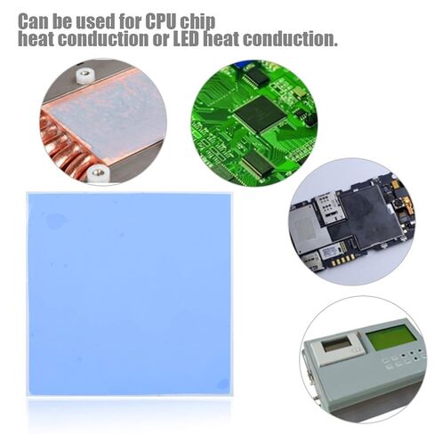 Kadimendium Thermal Conductivity Thermal Pads Customizable Heat Conduction for Electronics Projects Suitable for DIY Enthusiasts Silicon Blue 100x100x3mm in Saudi Arabia