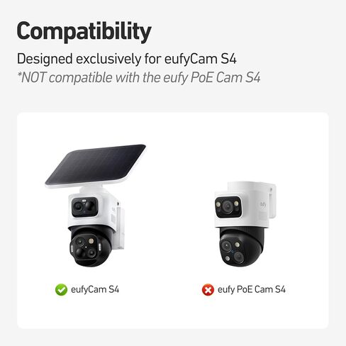 Holicfun Sun and Rain Visor for Eufy Security eufyCam S4 - غطاء ظل الكاميرا الواقي المقاوم للطقس in Saudi Arabia