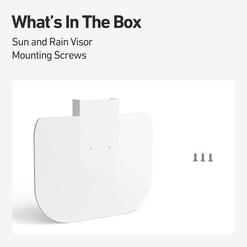 Holicfun Sun and Rain Visor for Eufy Security eufyCam S4 - غطاء ظل الكاميرا الواقي المقاوم للطقس in Saudi Arabia