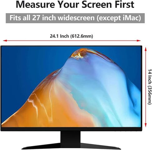 [2-Pack] Computer Privacy Screen for Monitor, 27 Inch Hanging Privacy Screen Filter, Anti Blue Light Screen Protector Shield, Universal for Aspect Ratio 16:9 Screen in Saudi Arabia