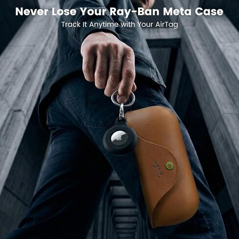 متوافق مع Apple AirTag لحافظة النظارات الذكية Ray-Ban Meta، حامل لاصق مخفي، متتبع مضاد لفقدان النظارات وحافظة النظارات الشمسية in Kuwait