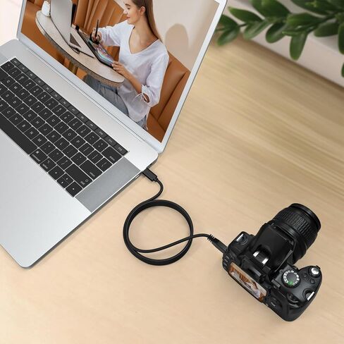 Sqrmekoko UC-E14 USB-C to Micro B USB 3.0 Camera Cable for Nikon D850 D810 D800 D800E D800A D5 D500 & Canon EOS 5D Mark IV 5DS 5DSR 7D Mark II 1DX II, 5Gbps Data Transfer & Fast Charging Cord, 3.3FT in Saudi Arabia