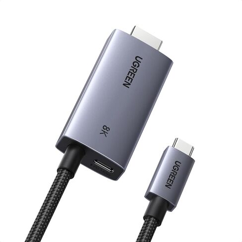 كابل UGREEN USB C إلى DisplayPort 1.4 8K@60 هرتز 4K@240 هرتز Thunderbolt أحادي الاتجاه إلى DisplayPort حزمة سلك مع كابل USB C إلى HDMI مع محول شحن سريع 140 وات PD 8K@60 هرتز in Kuwait