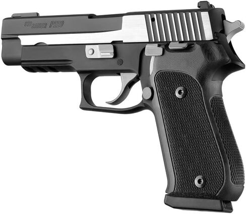 قبضة Hogue Checkered G10 لـ SIG Sauer P220 American DA/SA & DAK، أسود خالص - 20179 in Saudi Arabia