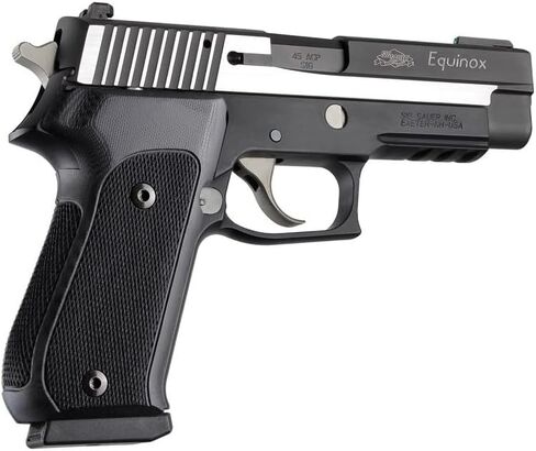 قبضة Hogue Checkered G10 لـ SIG Sauer P220 American DA/SA & DAK، أسود خالص - 20179 in Saudi Arabia