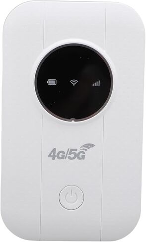 4G 5G Portable WiFi Hotspot,300Mbps High Speed Mobile Router with SIM Card Slot,4G LTE USB Modem Supports 10 Connected Devices for Travel in Saudi Arabia