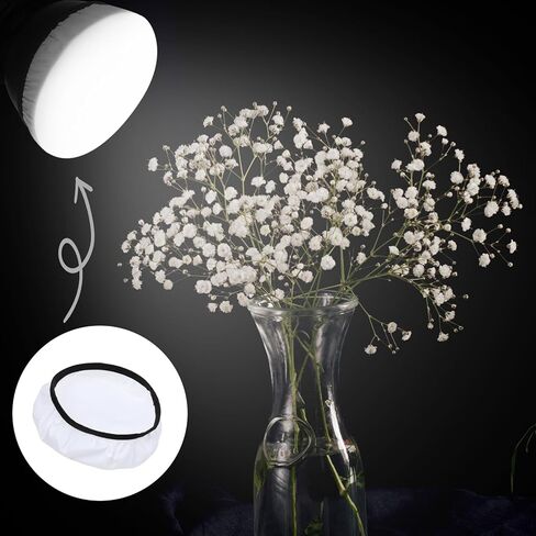 7 Inch Light Diffuser Sock, Soft White Cloth Lamp Cover, for 5.5 to 7 Inch Studio Strobe Reflectors, Ring Light, Flash, Wedding Photography, Video Shooting(4pcs) in Saudi Arabia