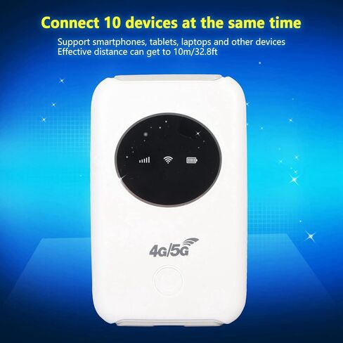 مودم Estink 4G LTE USB WiFi، نقطة اتصال متنقلة محمولة مع بطارية 3200 مللي أمبير في الساعة وفتحة بطاقة SIM للسفر والأعمال في الهواء الطلق، ما يصل إلى 10 أجهزة متصلة بالإنترنت عالي السرعة بسرعة 150 ميجابت في الثانية in Kuwait
