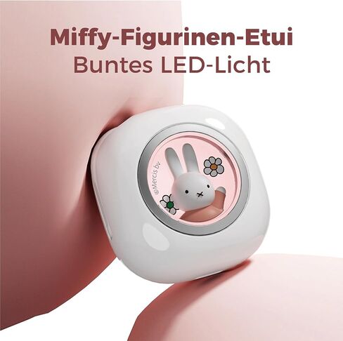 Miffy Bluetooth 5.3 Earbuds-Pro - IPX5 مقاومة للماء، عناصر تحكم باللمس، علبة حديدية ثلاثية الأبعاد رائعة قابلة لإعادة الاستخدام. (وردي) in Kuwait
