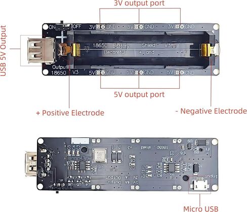 2 قطعة 1 فتحة 1865O V3 حامل البطارية وحدة شحن درع البطارية مع USB إلى كابل شحن MicroUSB in Kuwait