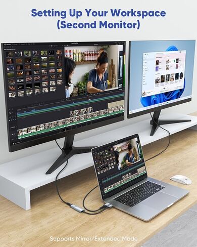 محول USB C إلى HDMI 4K+ كابل HDMI 6FT 10 حزم، محول من النوع C إلى HDMI للشاشة متوافق مع Thunderbolt 5/4/3 لجهاز MacBook Air/Pro، iPhone 17/16 in Kuwait